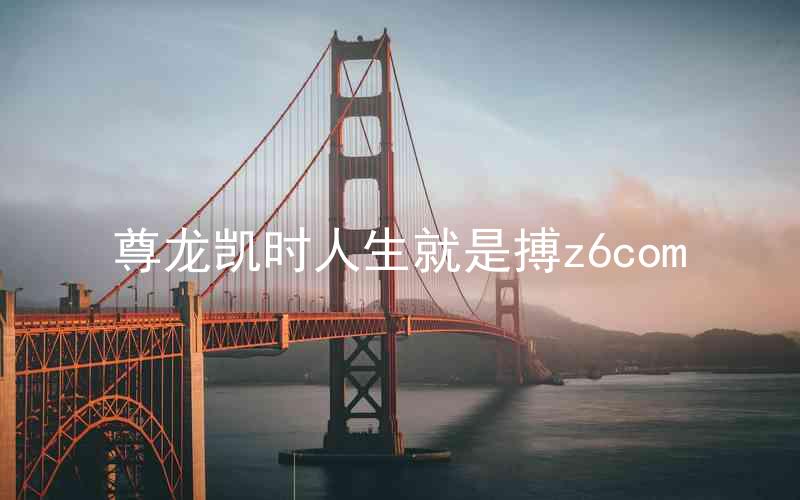 尊龙凯时人生就是搏z6com